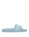 Givenchy Man Sandals Sky Blue Size 9 Thermoplastic Polyurethane