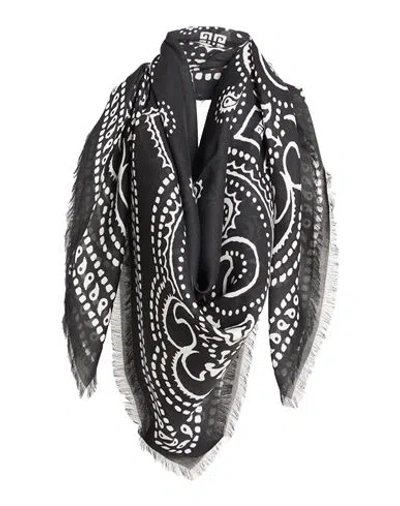 Givenchy Man Scarf Black Size - Modal, Cashmere