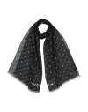 Givenchy Man Scarf Black Size - Modal, Cashmere