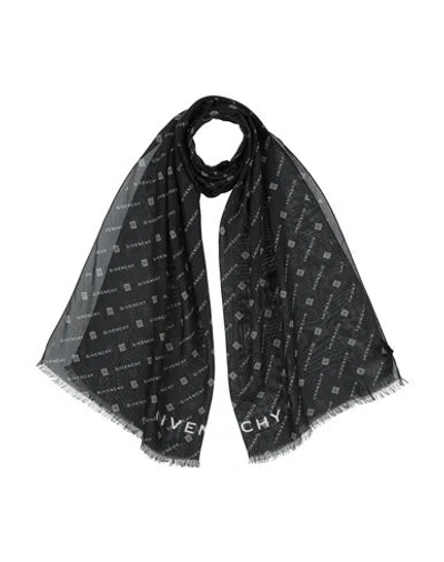Givenchy Man Scarf Black Size - Modal, Cashmere In Black