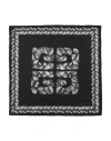 Givenchy Man Scarf Black Size - Silk In Black