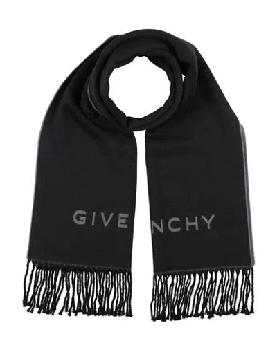 Givenchy Man Scarf Black Size - Virgin Wool In Black