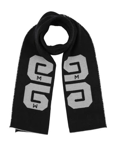 Givenchy Man Scarf Black Size - Wool, Virgin Wool, Silk