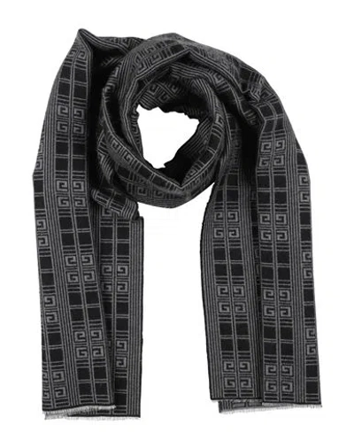 Givenchy Man Scarf Black Size - Wool, Virgin Wool, Silk