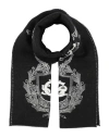 Givenchy Man Scarf Black Size - Wool, Virgin Wool, Silk In Black