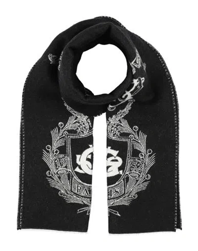 Givenchy Man Scarf Black Size - Wool, Virgin Wool, Silk