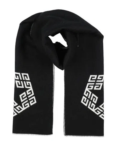 Givenchy Man Scarf Black Size - Wool, Virgin Wool, Silk