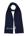 Givenchy Man Scarf Blue Size - Wool, Cashmere