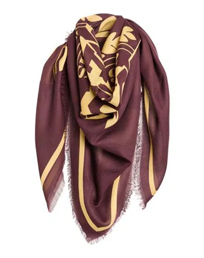 Givenchy Man Scarf Burgundy Size - Modal, Cashmere In Red