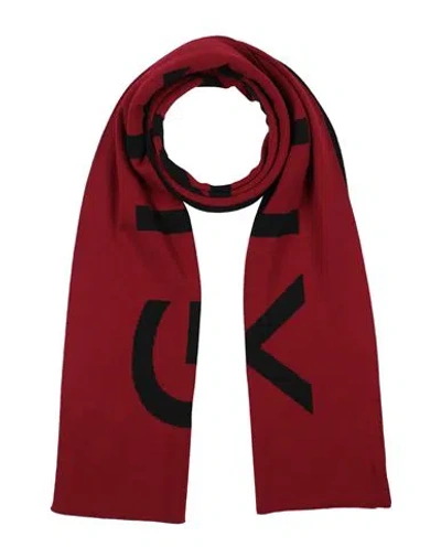 Givenchy Man Scarf Burgundy Size - Wool In Red