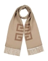Givenchy Man Scarf Camel Size - Virgin Wool In Sand