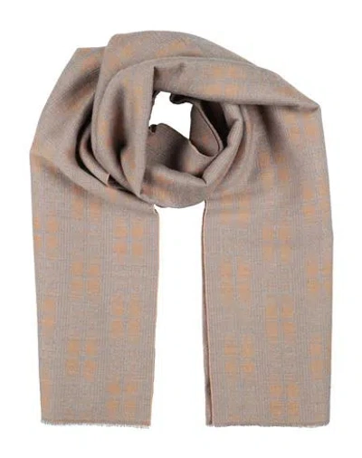 Givenchy Man Scarf Camel Size - Wool, Virgin Wool, Silk In Sand