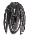 Givenchy Man Scarf Charcoal Size - Modal, Cashmere In Gray