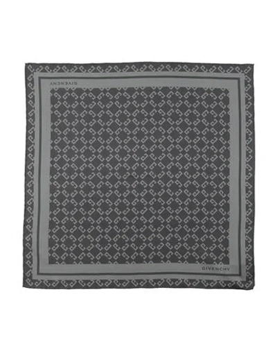 Givenchy Man Scarf Charcoal Size - Silk In Gray