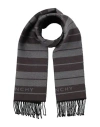 Givenchy Man Scarf Charcoal Size - Wool, Virgin Wool In Gray