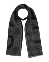 Givenchy Man Scarf Charcoal Size - Wool, Virgin Wool, Silk In Gray