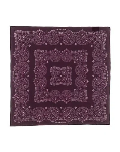 Givenchy Man Scarf Deep Purple Size - Cotton In Purple
