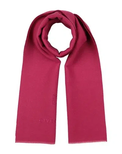 Givenchy Man Scarf Fuchsia Size - Wool, Cashmere In Pink