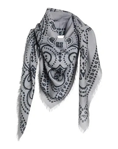 Givenchy Man Scarf Grey Size - Modal, Cashmere In Gray