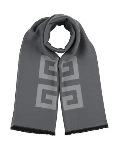 Givenchy Man Scarf Grey Size - Virgin Wool In Gray