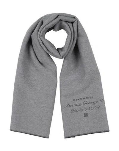 Givenchy Man Scarf Grey Size - Wool, Cashmere In Gray