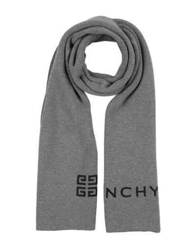 Givenchy Man Scarf Grey Size - Wool, Cashmere In Gray