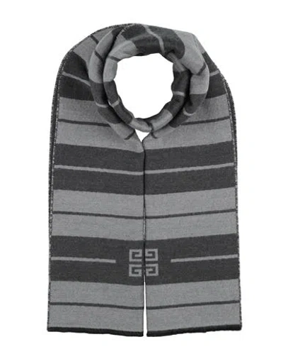 Givenchy Man Scarf Grey Size - Wool, Virgin Wool In Gray