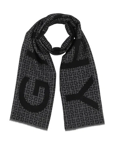 Givenchy Man Scarf Grey Size - Wool, Virgin Wool, Silk