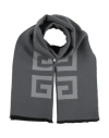 Givenchy Man Scarf Grey Size - Wool In Gray