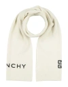 Givenchy Man Scarf Ivory Size - Wool, Cashmere In White