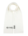 Givenchy Man Scarf Ivory Size - Wool In White