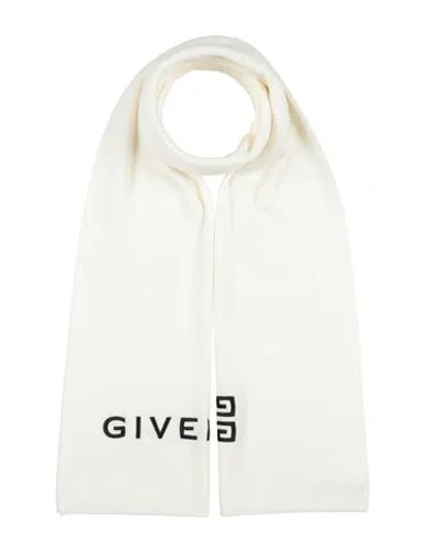 Givenchy Man Scarf Ivory Size - Wool In White