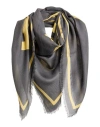 Givenchy Man Scarf Lead Size - Modal, Cashmere In Gray