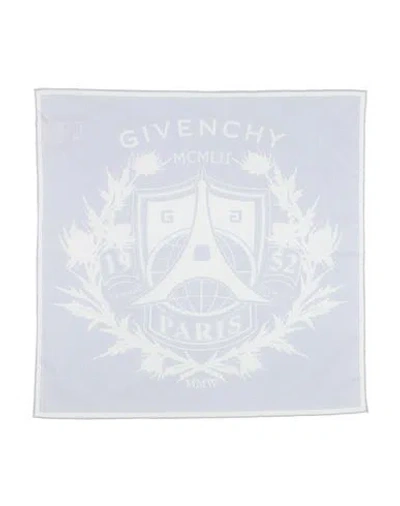 Givenchy Man Scarf Light Blue Size - Cotton In Blue