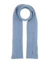 Givenchy Man Scarf Light Blue Size - Wool, Cashmere In Gray