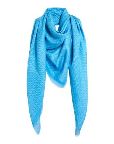 Givenchy Man Scarf Light Blue Size - Modal, Cashmere