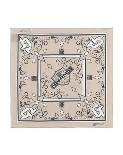 Givenchy Man Scarf Light Brown Size - Cotton In Beige