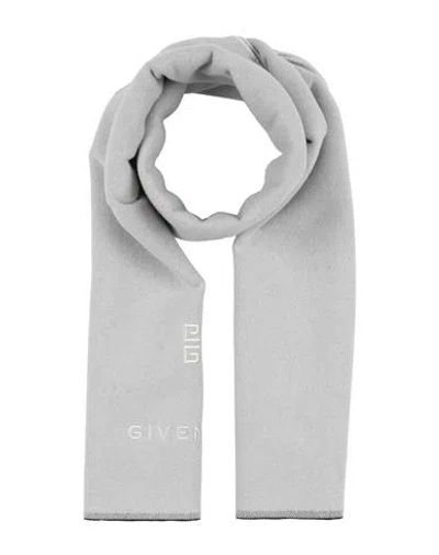 Givenchy Man Scarf Light Grey Size - Cashmere, Wool In Gray