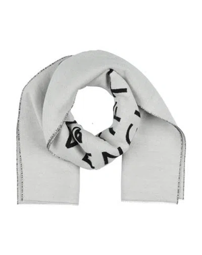 Givenchy Man Scarf Light Grey Size - Wool, Virgin Wool, Silk In Gray