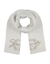 Givenchy Man Scarf Light Grey Size - Wool, Virgin Wool, Elastane In Gray