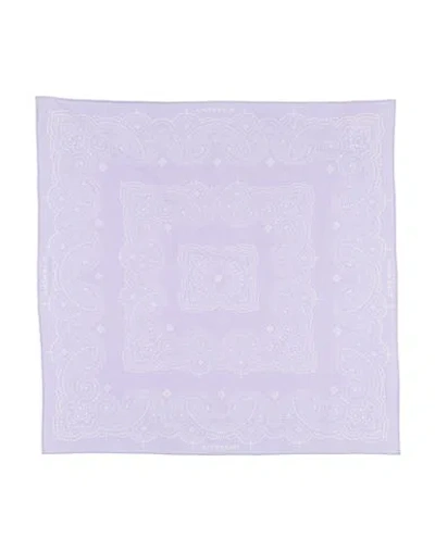 Givenchy Man Scarf Lilac Size - Cotton In Purple