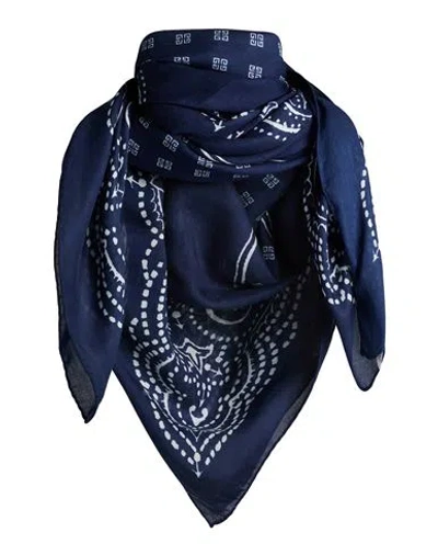 Givenchy Man Scarf Midnight Blue Size - Modal, Cashmere