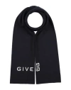 Givenchy Man Scarf Midnight Blue Size - Wool In Black