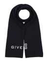 Givenchy Man Scarf Midnight Blue Size - Wool In Blue