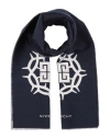 Givenchy Man Scarf Midnight Blue Size - Wool, Virgin Wool, Silk In Blue
