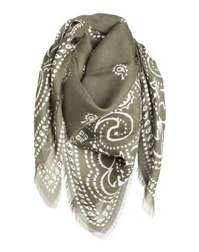 Givenchy Man Scarf Military Green Size - Modal, Cashmere