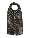 Givenchy Man Scarf Military Green Size - Modal, Cashmere In Green