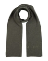 Givenchy Man Scarf Military Green Size - Wool, Cashmere In Gray