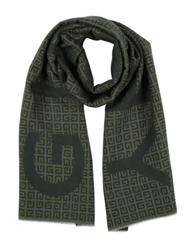 Givenchy Man Scarf Military Green Size - Wool, Virgin Wool, Silk