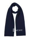Givenchy Man Scarf Navy Blue Size - Wool, Cashmere